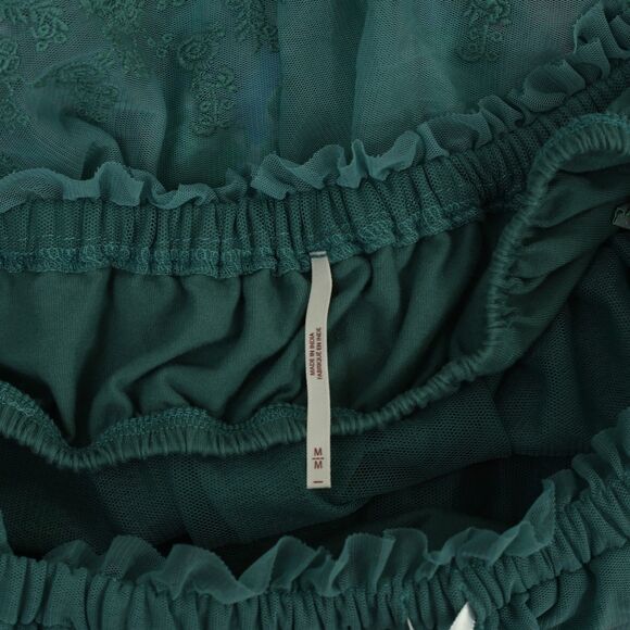 Free People Love You So Lace Tube Top Sheer Embroidered Tiered Ruffle M 283728 - Picture 8 of 8